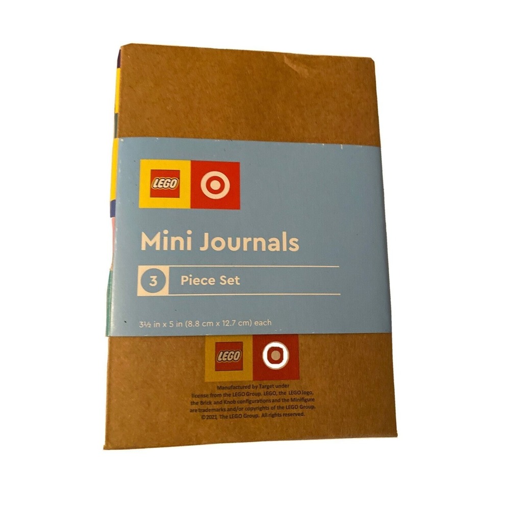 Lego & Target Mini Journals 3 Piece Set 3.5"x5" Limited Edition Gift‎
